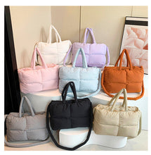 Load image into Gallery viewer, RTS: The Blake Quilted Grid Puffer Tote-
