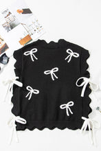 Load image into Gallery viewer, PREORDER: The Bianca Bow Sweater Top 3.17.25 OSYM
