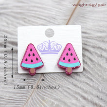 Load image into Gallery viewer, *RTS* Watermelon Studs

