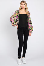 Load image into Gallery viewer, Floral Balloon Sleeve Blouse
