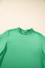 Load image into Gallery viewer, PREORDER: The Zoey Green Ruffle Top 1.27.25 osym
