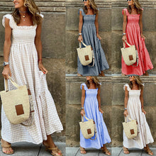 Load image into Gallery viewer, PREORDER: The Tami Smocked Checker Dress 3.17.25 osym
