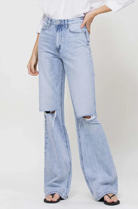 Vervet 90S Vintage High Rise Flare Jeans