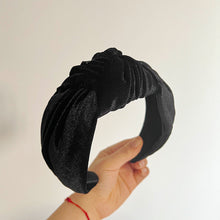 Load image into Gallery viewer, *RTS* Basics Velvet Headband (BLACK)
