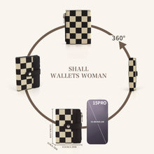 Load image into Gallery viewer, rts: Quilted or Checker Vegan Leather Wallets
