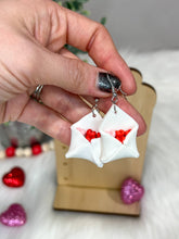 Load image into Gallery viewer, *RTS* Heart Envelope Clay Earrings
