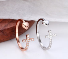 Load image into Gallery viewer, *Preorder: Faith &amp; Love Zircon Ring*
