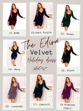 Load image into Gallery viewer, Edina Velvet Holiday dress
