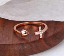 Load image into Gallery viewer, *Preorder: Faith &amp; Love Zircon Ring*
