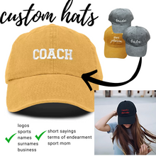 Load image into Gallery viewer, Adult/Kid Custom Embroidered Hats
