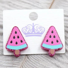 Load image into Gallery viewer, *RTS* Watermelon Studs
