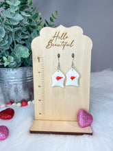 Load image into Gallery viewer, *RTS* Heart Envelope Clay Earrings
