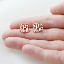 Load image into Gallery viewer, Preorder: Custom Monogram Studs
