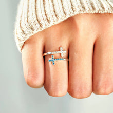 Load image into Gallery viewer, *Preorder: Faithful Harmony Adjustable Cross Ring
