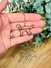 Load image into Gallery viewer, *Preorder: Custom Pet Name and Silhouette Necklace*
