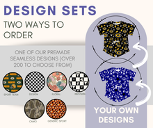 Load image into Gallery viewer, PREORDER: Custom Print TWO PIECE SET ( kids and adults) - custom seamless-mockup 9.15.25
