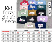 Load image into Gallery viewer, PREORDER: Kid Fuzzy zip up fleece 11.10.25
