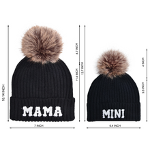 Load image into Gallery viewer, RTS: Mama and Mini Patch Beanies-
