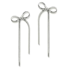 Load image into Gallery viewer, Bow and Ribbon Dangle Stainless Steel Earrings S
