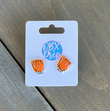 Load image into Gallery viewer, Baseball Enamel Stud Earrings - OBX Prep
