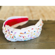 Load image into Gallery viewer, Confetti Beaded Top Knot Headband - OBX Prep
