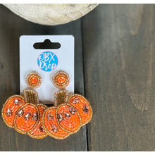 Load image into Gallery viewer, Glam Pumpkin Seed Bead Dangle Earrings - OBX Prep
