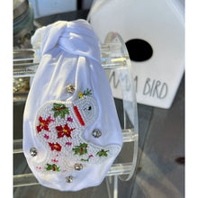 Load image into Gallery viewer, Peace Dove Embroidered and Beaded Headband OBX Prep Exclusive S
