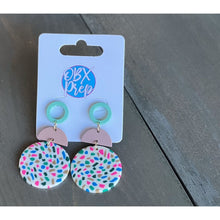Load image into Gallery viewer, Lilly Spring Polymer Clay Drop Earrings- Restocking - OBX Prep
