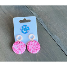 Load image into Gallery viewer, Lilly Spring Polymer Clay Drop Earrings- Restocking - OBX Prep
