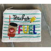 Load image into Gallery viewer, Teacher Fuel Seed Beaded Coin Purse - OBX Prep
