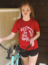 Load image into Gallery viewer, Let&#39;s Do This Boys Football Short Sleeve Graphic Tee
