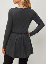 Load image into Gallery viewer, RTS: Babydoll Waffle Knit Shirt-
