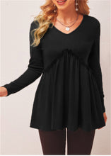 Load image into Gallery viewer, RTS: Babydoll Waffle Knit Shirt-
