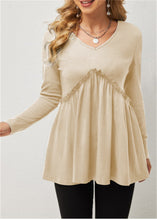 Load image into Gallery viewer, RTS: Babydoll Waffle Knit Shirt-
