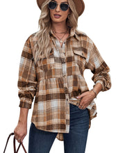 Load image into Gallery viewer, RTS: Babydoll Fit Lightweight Flannel-
