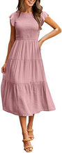 Load image into Gallery viewer, The Finley Flutter Sleeve Midi Dress
