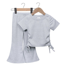 Load image into Gallery viewer, RTS: The Penny Side Scrunch and Tie Tee and Bell Set

