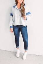 Load image into Gallery viewer, The Delinda Stripe and Color Blocking Pullover
