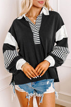 Load image into Gallery viewer, The Delinda Stripe and Color Blocking Pullover
