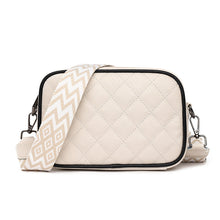 Load image into Gallery viewer, Quilted Stitch Vegan Leather Crossbody Purse
