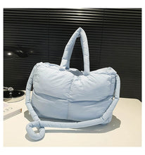 Load image into Gallery viewer, RTS: The Blake Quilted Grid Puffer Tote-
