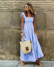 Load image into Gallery viewer, PREORDER: The Tami Smocked Checker Dress 3.17.25 osym
