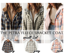 Load image into Gallery viewer, PREORDER: The Petra Fleece Shacket Coat  11.10.25
