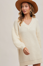 Load image into Gallery viewer, WILDEST DREAMS SWEATER DRESS
