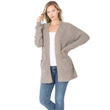 Load image into Gallery viewer, Allie Popcorn Sweater Cardigan with Pockets
