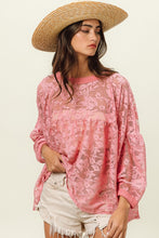 Load image into Gallery viewer, Floral Lace Long Sleeve Top
