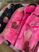 Load image into Gallery viewer, RTS: Sequin Heart Corduroy Shacket!
