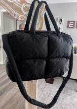 Load image into Gallery viewer, RTS: The Blake Quilted Grid Puffer Tote-
