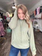 Load image into Gallery viewer, RTS: The Bricelynn Ribbed Hood Sweater
