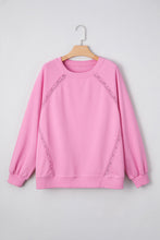 Load image into Gallery viewer, rts: pink lace crew
